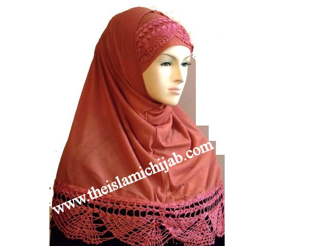 Nice Crochet 2 Piece Hijab 6